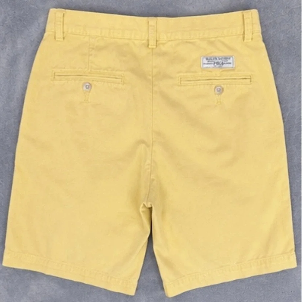 Polo Ralph Lauren Prospect Chino Shorts Yellow Men's 30 Classic Fit Cotton 9